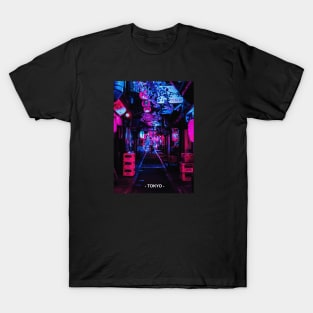 Tokyo Street Neon Synthwave T-Shirt